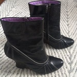 Wedge booties